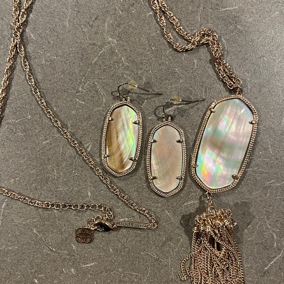 Kendra Scott Jewelry - Brown Mother of Pearl KS Rayne & Elle Set